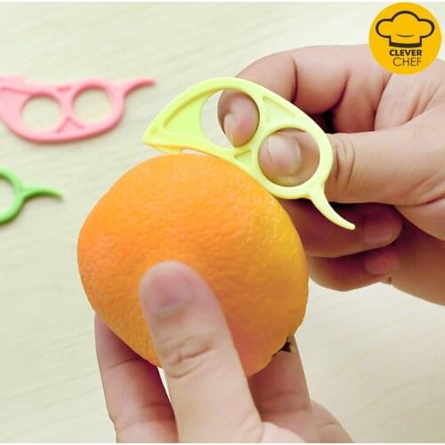 10pcs Plastic Mini Mouse Fruit Tools Orange Peeler Zesters Lemon Slicer Kitchen Gadgets Items Accessories Fruits Lemon Slicer
