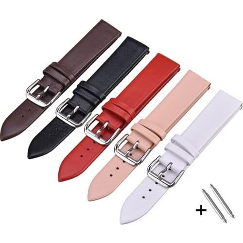 Leather Strap Suitable For 20mm 22mm Smart Watches Strap Accessories Stainless Steel Buckle Replacement Watchbands Cinghia
