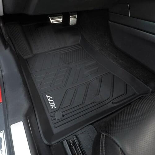 For Ford Mustang 15-20 TPE Rubber Auto Car Floor Mat Foot Anti-slip Pad Car Antifouling Pad Interior Accessories
