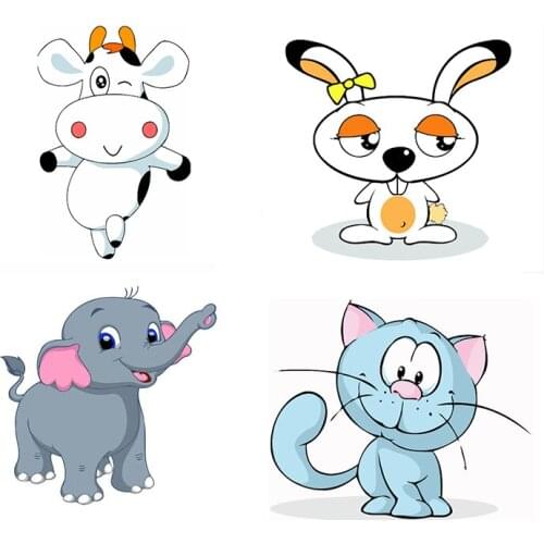 RUOPOTY Painting By Numbers Kits 40x50cm Frame Rabbit and cattle Animals Handpainted Oil Painting Home Wall Arts Diy Gift