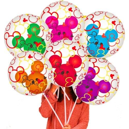 Disney Minnie 1st Birthday Party 18inch balloon Supplies for Minnie 1st Birthday pvc balloon Baby Shower Party Decorations