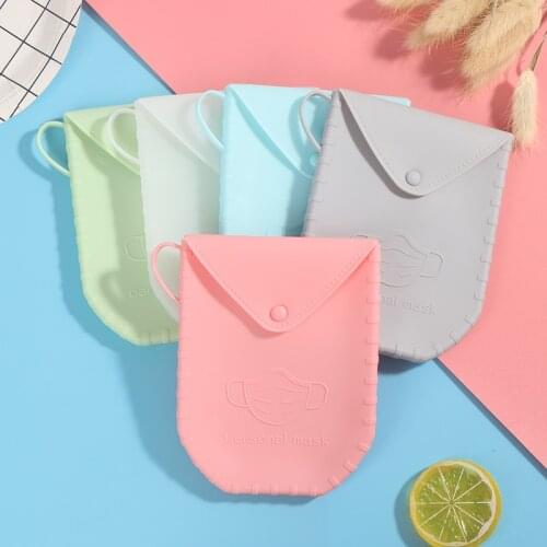 1Pc Portable Mask Clips Disposable Face Mask Storage Case Container Foldable Mask Cover Bag Facemask Box