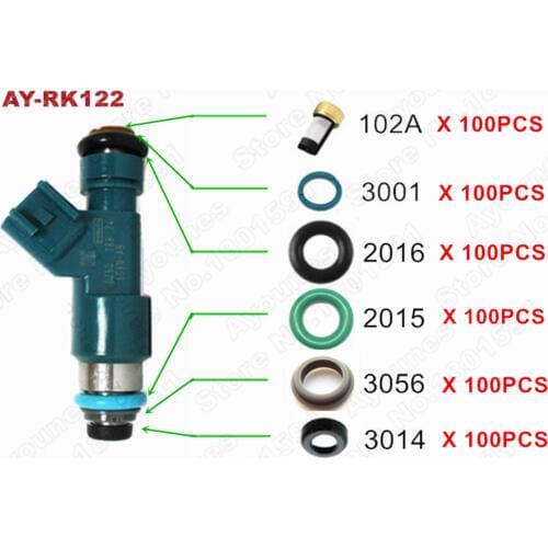 100sets 6G9N-AB fuel Injector repair kits for Volvo XC90 S80 30777501 2007-2013 for AY-RK122