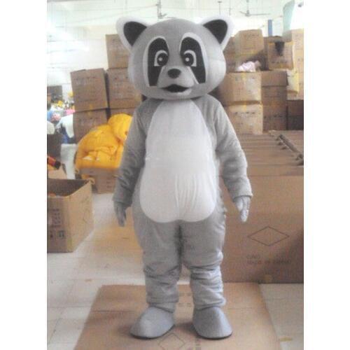 2019 Gray Raccoon Mascot Costume Cosplay Party Game Dress Apparel Cartoon Character Birthday Clothes Carnival Halloween Fursuit