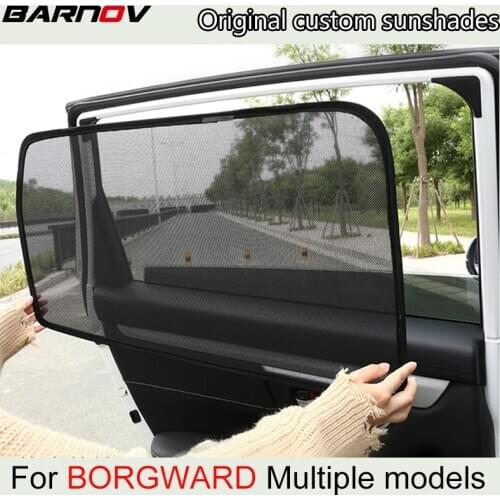 BARNOV Car Special Curtain Window SunShades Mesh Shade Blind Original Custom For BORGWARD BX7 BX5 2016-2018