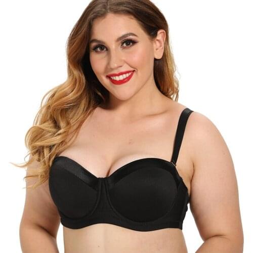 Red Black Nude Push Up Bra Half Cup Lovely Bra Gather Breast Padded Cup Convertible Straps Sexy Women Bra 34 36 38 40 42 44 46