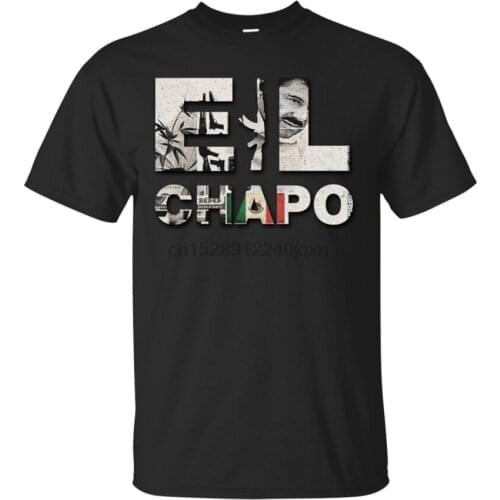 El Chapo Guzman T-Shirt Sinaloa Cartel Sicario Hitman Mexican Flag Gangster New Classic Unique Tee Shirt