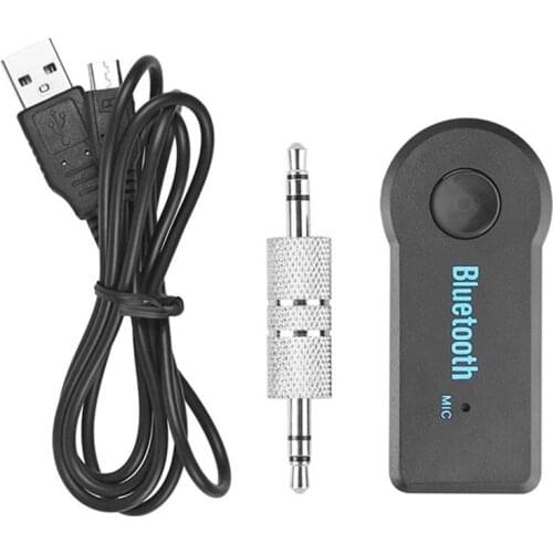 Hands-free Wireless 4.1 Bluetooth Audio Music Receiver Adapter 3.5mm Stereo A2DP Car Kit 2.4G for Music Streaming Sound System