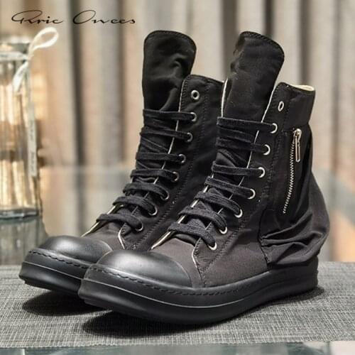 Rric Owens High Streetwear Womens Sneakers Mens Sneakers Original Shoes Men Shoe Mens Casual Solid Shoes Couple Short Boots