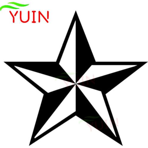 Nautical Barn Star Cartoon High Quality Sticker Fashion Window Decoration Personality PVC Waterproof Decal Customizable Color