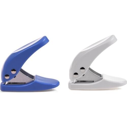 Pack of 2 Mini 1-Hole Cirlce Punch, 10 Sheets, Random Color