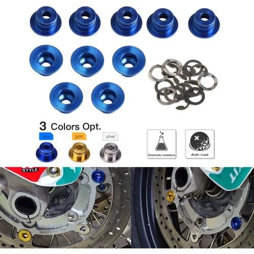 Floating Barke Rotor Bobbins & Circlips Sets Fit Suzuki GSXR750,GSXR1000,SV650 Universal Brake Disc Bobbins Spacer Washers Kit