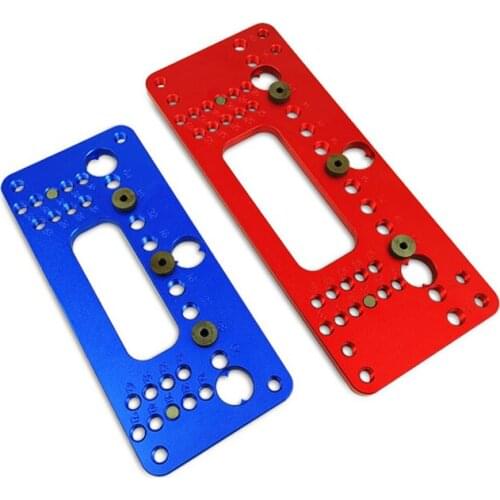 Hole Handle Pitch Punch Locator Woodworking Aluminum Alloy Pocket Jig Set Wardrobe Door Cabinet Positioner Drill Guide Sleeves