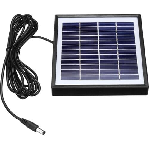 Portable 5W 12V Polysilicon Solar Panel Battery Charger For Car RV Boat W/ 3m Cable