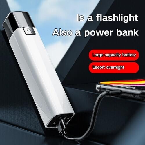 Portable LED Flashlight Ourdoor Usb Rechargeable High Powerful Torch Outdoor Lighting For Outdoor Walking Self-defense Camping