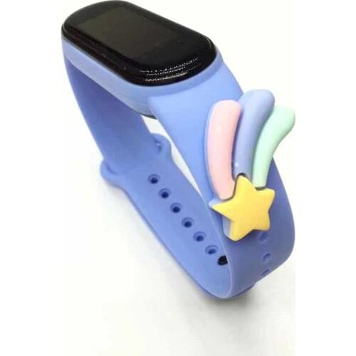 For Mi Band 6 5 4 3 Strap Silicone Cartoon Doll XiaoMI 6 5 4 3 Watch Band Silicone Bracelet Smart Sports Fitness Wrist