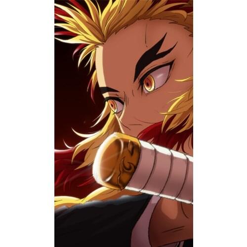 RuleMylife kyojuro rengoku kimetsu no yaiba Demon Slayer car stickers decal anime cute car accessories decoration pegatinas para coche