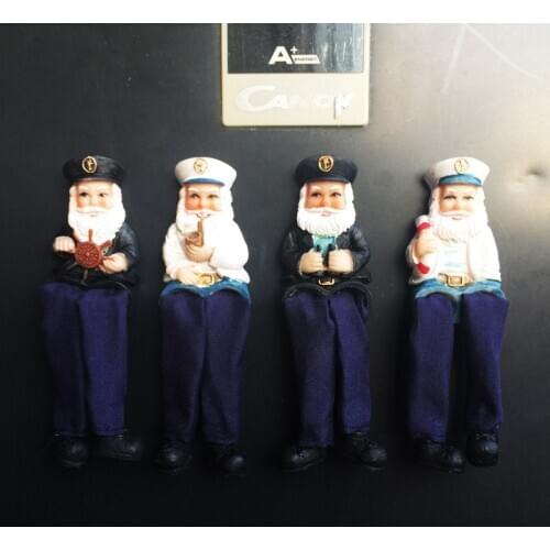 Mediterranean Malta Croatia Poland Creative Tourism Souvenir Stereo Cloth Leg Captain Magnetic Fridge Magnet