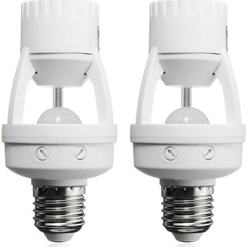Smart 110V-240V 60W PIR Induction Infrared Motion Sensor E27 LED lamp Base Holder With light Control Switch Bulb Socket Adapter