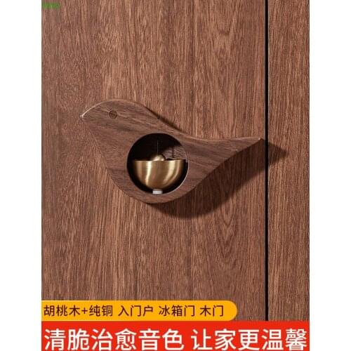 Door Type Wind Chimes Door Reminder Copper Bell Refridgerator Magnets Ornaments Japanese Style Small Pendant Home Creative
