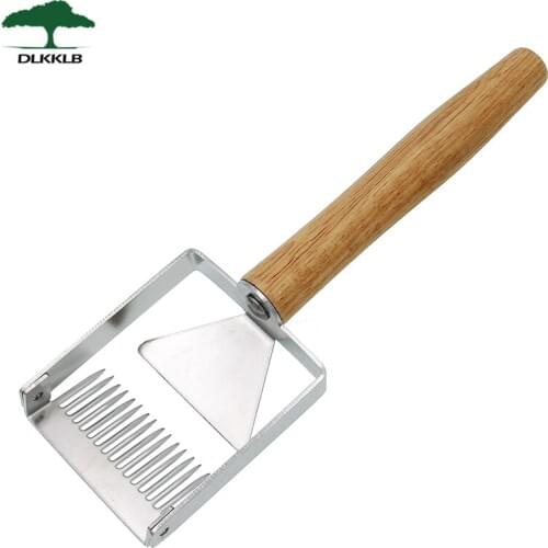 DLKKLB New Uncapping Fork Stainless Steel Honeycomb Honey Scraper Efficient Honey Cutting Beekeeping Tool Apicultura Equipment