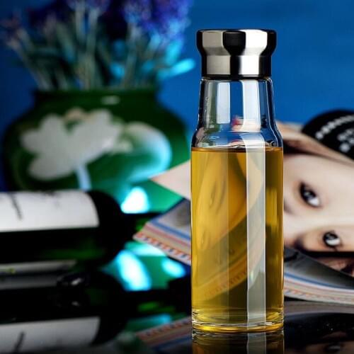 High Temperature Resistant Glass Water Bottle Creative Car Gifts With Protective Bag Sports Travel Botttles ZA1592