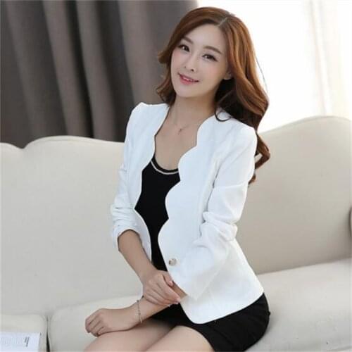 Ladies Blazer Long Sleeve Blaser Women Suit jacket Female Feminine Blazer Femme Pink Blue White Black Blazer Autumn