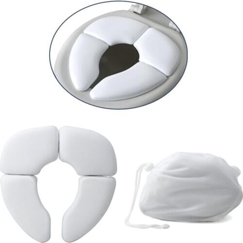 1Pc White Portable Folding Child Baby Toilet Seat Soft Potty Chair Pad Cushion Training