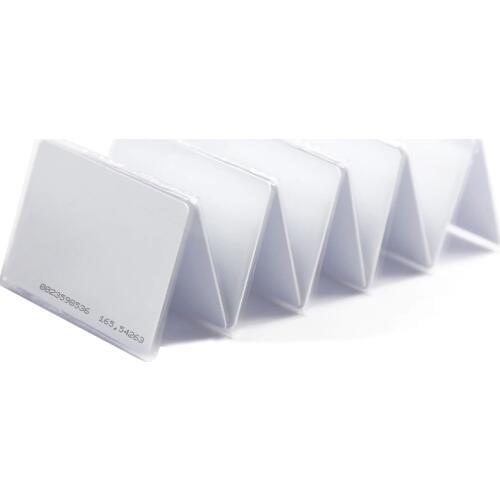 10PCS Key Tag Access Control Card 13.56 MHZ Contactless High Frequency Jetons TK4100 Chip White PVC Access Attendance ID Card
