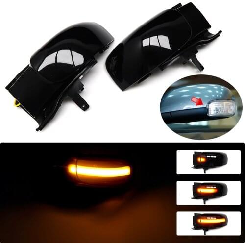 2pcs Dynamic Turn Signal Light LED Side Wing Rearview Mirror Indicator Blinker Light For VW For Volkswagen Touran 1t 2003-2009