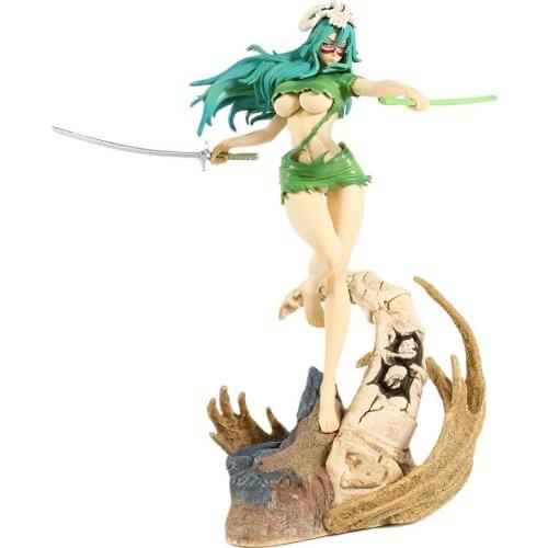 28CM Anime Figure 1/6 Scale Bleach Neliel Tu Oderschvank Battle Ver GK Action Figure Statue Collectible Figure Model Toy Figure