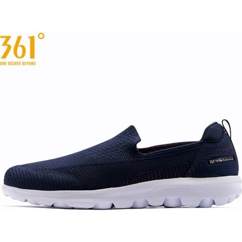 361 Degrees Men Mesh Yarn Breathable Weightlight Casual Training Walking Sneakers Male Sport Shoes W572024431-4I