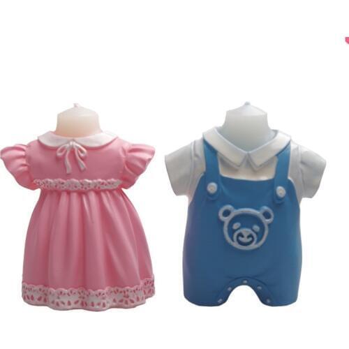 3D Baby clothes Soap Mold Candy Chocolate Cake Cookie Cupcake Soap Mould Tool Set Cake Decoration Tool