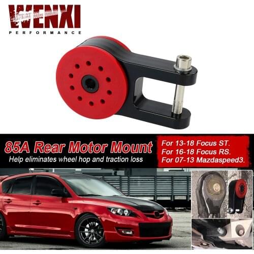85A Polyurethane T6061 Aluminum Rear Motor Mount For 13-18 Ford Focus ST 16-18 Focus RS 07-13 Mazda speed 3 WX-TSB06