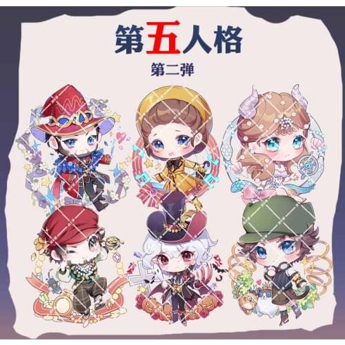 Identity V Tracy Reznik Pierson Eli Clark Fiona Gilman Pendant Keyring Acrylic Keychain Anime Cartoon Figure Toy Fans collect