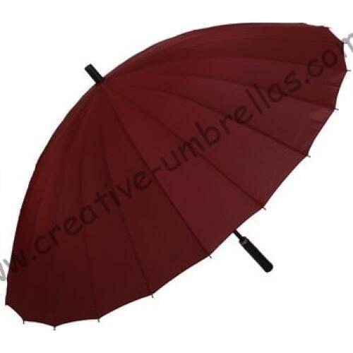 Business parasol,24 ribs metal umbrellas,creative umbrella,14mm metal shaft and fluted metal long ribs,hand open