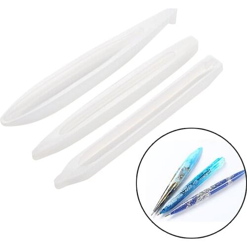 Pen Holder Resin Casting Mold Ballpoint Pen Silicone Moulds Handmade UV Epoxy Jewelry Making Tool DIY Crafts