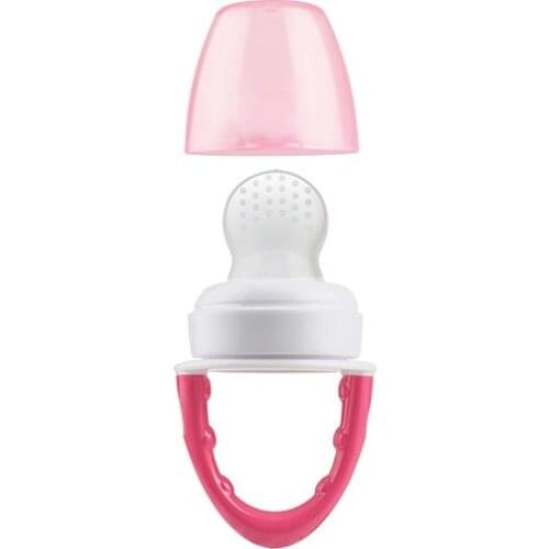 DR. BROWN´S- ALIMENTADOR ANTI-AHOGO DE SILICONA ROSA +4 MESES