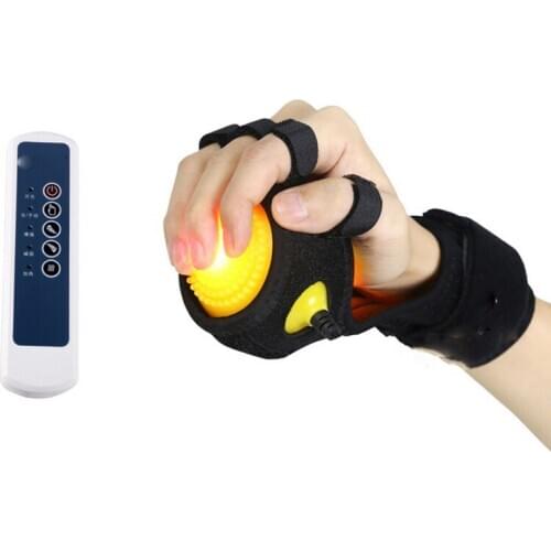 Infrared Heat Compress Hand Massager Rehabilitation Finger Wrist Training For Dystonia Stroke Sport Fitness Recovery Health Care