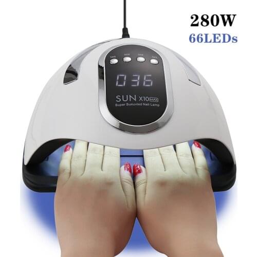 114W SUN X7 MAX UV LED Lamp for Manicure Nail Lamps Nail Dryer for Curing UV Gel Varnish Nail Tools With Sensor LCD Display