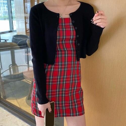 Sweet Girls Vintage Knitted Cardigan 2021 Spring-autumn Office Ladies Cute Women Short Single-breasted Slim Knit Sweater