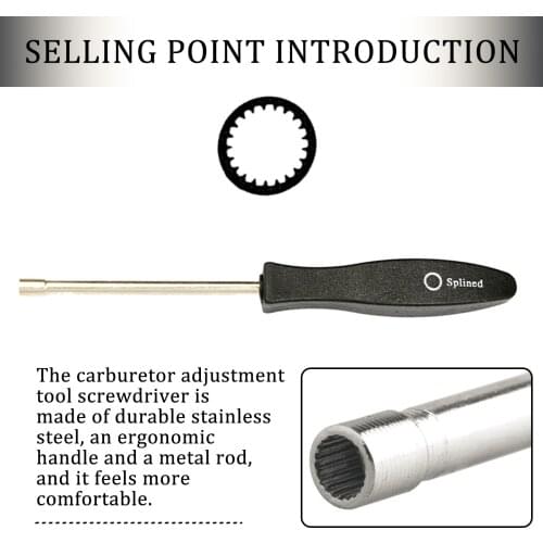 Motorcycle Spline Shaped Carburetor Adjustment Screwdriver 21 Teeth Type Carb Service Tool Motorcycle Carburetor Adjustment Tool