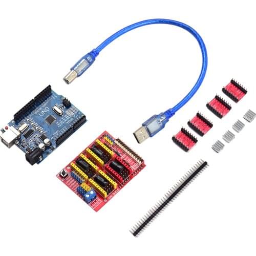 Aibecy 3D Printer Parts CNC Shield Board A4988 Driver Kit With Heat Sink For Arduino Engraver 3D Printer Accessories