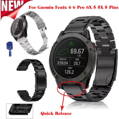 Hot 26/22mm Quick Release Watchband Wriststrap For Garmin Fenix 6 6S 6X 5X 5 5X Plus 3 3HR 935 945 Watch Easyfit Watch WristBand