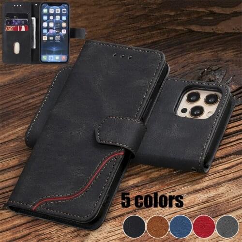 Luxury Skin Leather Flip Case For iPhone 12 11 Pro XR XS Max X Vintage Holder Holster Bag Cover For iPhone 7 8 6 6S Plus Coque