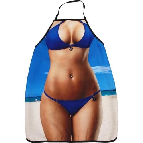 Sexy Bikini Funny Top Bachelor Birthday Christmas Party Gift Props Cooking Apron Household Cleaning Tools