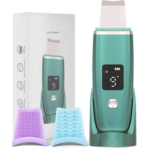 JYDPRO Skin Scrubber Deep Cleaner Vibration Face Spatula Blackhead Remover Facial Scrubber Shovel Clean Cavitation Peeling