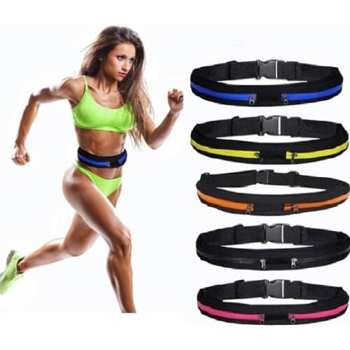Sports Bag Running Waist Bag Pocket Bag Outdoor Jogging Cycling Running Bag Waterproof Adjustable Anti-theft Pack Sport Belt Bag