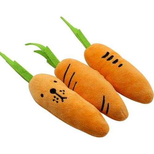 1 Pc Carrot Dog Toy 19cm Long Braided Fleece Rope Puppy Chew Toys Traning Fun Playing Green Rope Ball Toy For Dogs