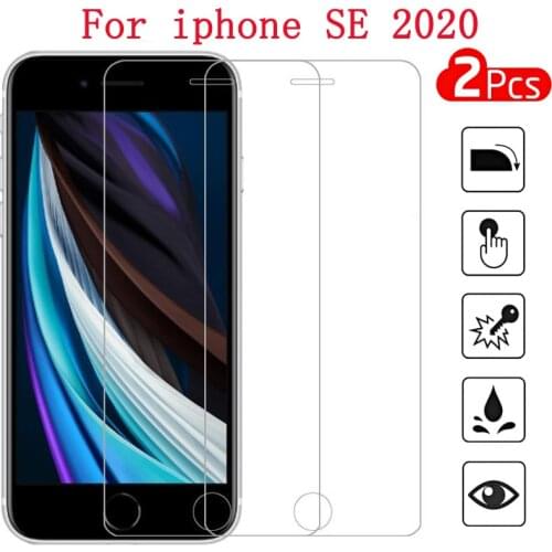 2 Pcs For iphone SE 2020 Glass Screen Protector iphoneSE2020 Protective Glass On i phone SE 2020 SE2020 SE2 Tempered Glas Film